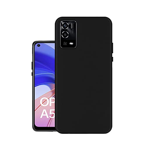 Image of HELLO ZONE Exclusive Matte Finish Soft Back Case Cover for Oppo A55 4G - Black