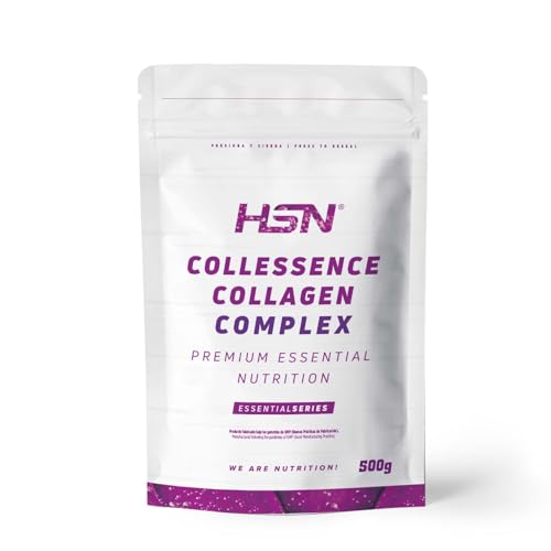 HSN Colágeno Hidrolizado y Magnesio (Malato Citrato Bisglicinato) en Polvo Collessence Colágeno Complex | Naranja 500g | No Incluye Dosificador | No-GMO, Sin Gluten ni Lactosa ni Pescado