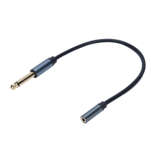 Cable adaptador Jack 6.35mm macho a 3.5mm hembra 0.3 m miniatura 1