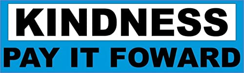 Kramer Kindness Pay It Forward Sticker for Car Vinyl Decal Truck Window Bumper 10 х 3 in.