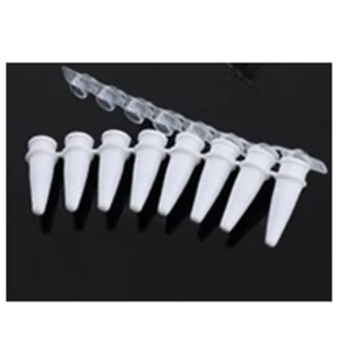 Barrettes de 8 tubes PCR 0.2 ml à paroi mince pour stopper l'évaporation d'échantillons