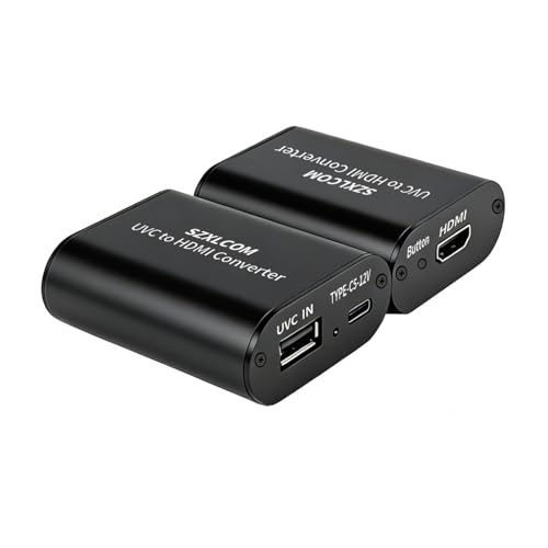Cámara web a monitor de TV mediante adaptador USB a HDMI para videollamadas familiares