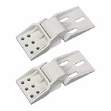 2 cerniere per congelatore, cerniere a 6 fori, campo di apertura da 0 a 90°, per vari congelatori e armadi da cucina, azione silenziosa, facile da installare