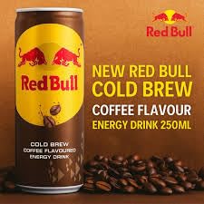 Image of Red Bull Cold Brew Coffee Flavoured Energy Drink, DECADENT, Each 250ml X 6 Cans Limited Edition (Product Of Thailand)