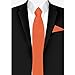 Jacob Alexander Men's Pocket Square Solid Color Handkerchief - Orange