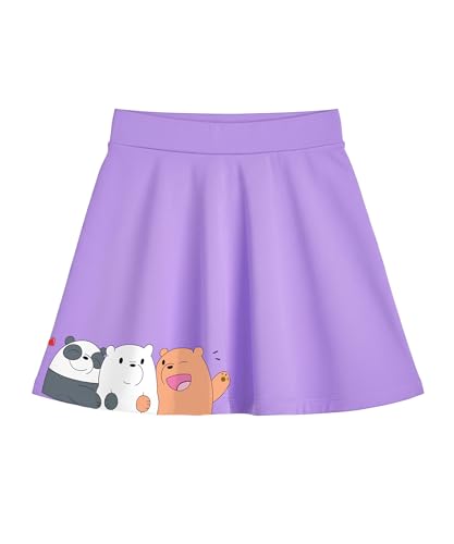 Image of KYDA KIDS Girls 100% Pure Cotton Skater Skirt with Attached Inner Shorts | Ideal for Summer Sports, Play & Casual Wear | Comfortable Fit for Girls Aged 2-16 Years