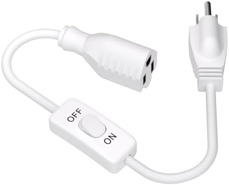Amazon.com: On Off Switch Extension Cord [2-Feet], 2-Prong/2 Outlet ...
