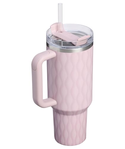 Image of STANLEY Quencher H2.0 Tumbler with Handle and Straw 40 oz | Flowstate 3-Position Lid | Cup Holder Compatible for Travel | Insulated Stainless Steel Cup | BPA-Free | Dawn Drift