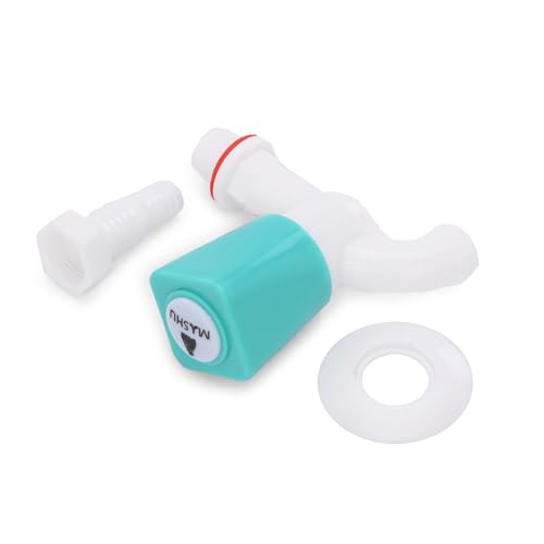Image of PVC Blue Crystal Plastic Water Tap /Nozzle Short Body Plastic Bib Cock /Routing Tap /Washing Area /Kitchen Sink Tap /Bathroom Bib Cock for Hot & Cold Water (Code 603) (Pack Off, 1, Case)