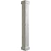 Ekena Millwork COLUPC12X120STUF Pecky Cypress Endurathane Faux Wood Non-Tapered Square Column Wrap w/Standard Capital & Base Rustic Columns, 12"W x 10