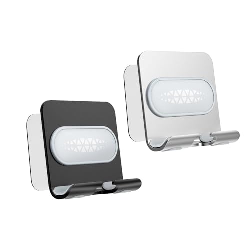 GudGmtoy Lot de 2 supports de téléphone portable réglables pour téléphone portable et tablette - Pour lit, salle de bain, cuisine