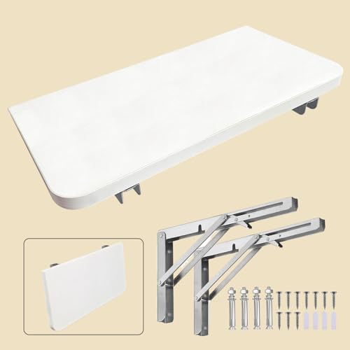 HIDEWALKER Plegable Madera Estanteria Pared Puede Soportar 50 kg Baldas Flotantes Cocina Sala de Estar Dormitorio Baño Garaje Estantes de Pared