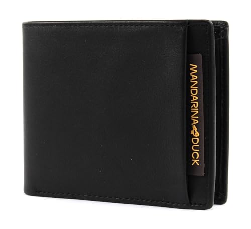 Mandarina Duck Double portefeuille noir homme idéal pour organiser vos cartes