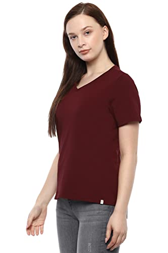 Image of Van Heusen Women's Solid Regular Fit T-Shirt