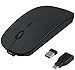 Produktbild Parsion Mouse Wireless Mäuse Kabellose Maus, Wireless Mouse, 2.4G PC Maus, Wiederaufladbar Mäuse mit USB Nano Empfänger für PC Laptop iMac MacBook Microsoft Pro, Office, Home(Schwarz)