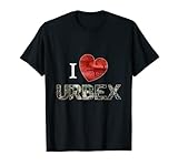 i love urbex - urban exploring crew - per esploratori urbani maglietta