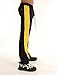 SCREENSHOT-S41704 Mens Streetwear Premium Stack Fit Urban Track Pants - Curved Side Tapered Design, Perfect for Casual Fashion comfortwear-Black/Yellow-XLarge