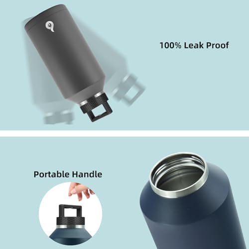 Image of BJPKPK 64oz Insulated Water Bottle, Stainless Steel Vacuum Jug with Handle