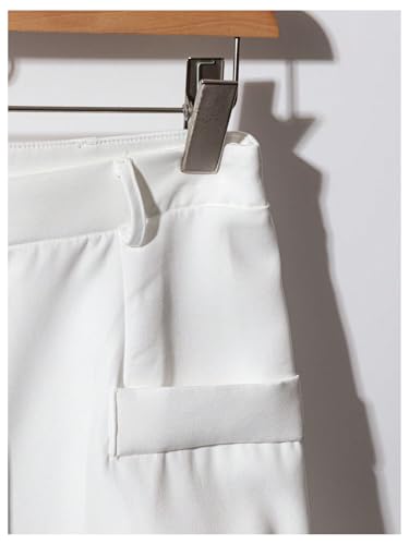 Floerns Women's Elegant Button Front Midi Skirt Zip Up Office Work Pencil Skirts4