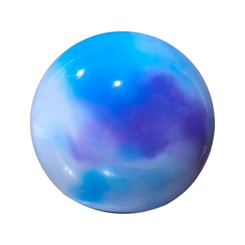 Zxpjkyu Pelota de Gimnasia Rítmica Profesional de 18 Cm para Práctica de Rendimiento, Nebulosa del Arcoíris