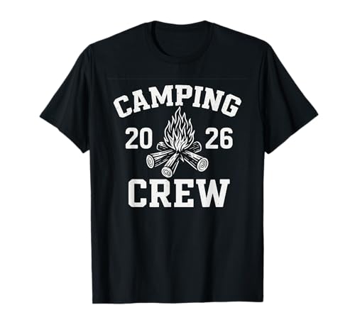 Retro Group Camper Trip Family Matching Camping Crew 2026 T-Shirt