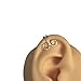 Handmade Silver Swirl Wire Single Ear Cuff, Sterling Silver Clip On Ear Wrap Non Piercing Huggie Earrings for Women, Swirl Spiral Dainty Earcuff, Small Fake Ear Cartilage Clips, By MiYa Jewelry
