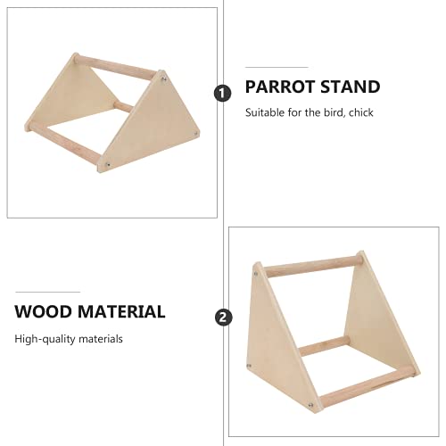 iplusmile Vogel Accessoire 1 st Papegaai Staand Rack Vogel Kuiken Staand Plank Driehoekige Vogel Staand Rack - Afbeelding 4