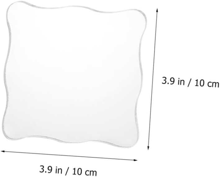 TEHAUX 2pcs Square Lace Stamp Blocks Acrylic Stamping Plate Stamp Accessory Stamping Tool for Scrapbooking Crafts