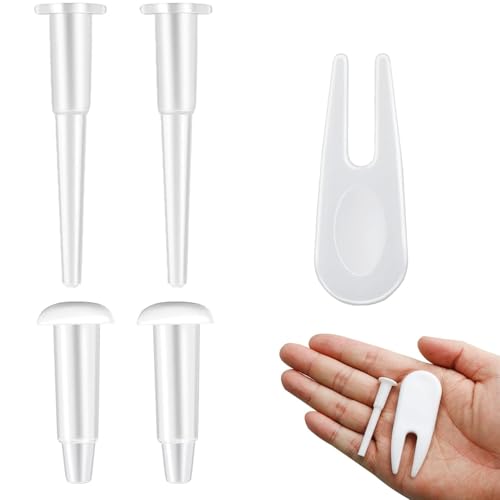 4 Pcs Yoga Ball Plug, Yoga Ball Air Stopper Air Plug, Air Stopper Plug Valve Nozzles Pin, Exercise Ball Plug Replacement Kit, with 1 Piece Removal Devices