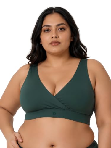 Image of ZELENA Maternity Padded Bra | Removable Cups, Broad Waistband | Soft Stretchable Modal Fabric | Easy Pull Nursing Bra for Pregnancy and Breastfeeding