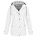 Produktbild Graceyo Damen Wasserdicht Atmungsaktiv Lang Regenmantel Leicht Outdoor Regenjacke Windbreaker Windiacke mit Kapuze Regnet Jacke Wasserfeste Jacke Softshellmantel Regenmantel Outdoorjacke Wanderjacke