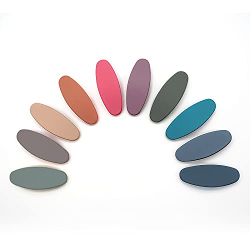 Hifumi Hair Clips For Women Hair Accessories (10 Pcs)Snap Hair Clips, Hair Barrettes, Matte Texture, For Girls (Oval_A) #TOP5