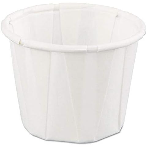 Genpak 0.75 oz Paper Portion Cups in White Cover