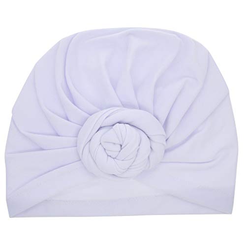 Miaoo Soft Cotton 4PCS Baby Girls Hats Turbans Newborn Headwear Wrinkle Headwrap