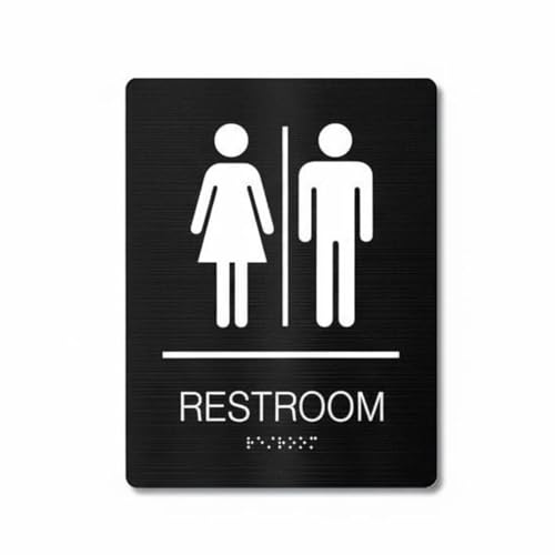 Benboo RESTROOM�ē��� �p��\�L �X�e�����X���g�C���v���[�g �ȒP�ݒu �_���t���g�C���T�C�� ����􂢕\���� �����{�ݗp, �u���b�N, �X�^�C��B