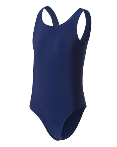 Image of Girls Swimsuits for Girl One Piece Swimsuit Solid Color Girls' Swimwear Cute Kids Bathing Suit Quick Dry 6-16Y Yizuoding005