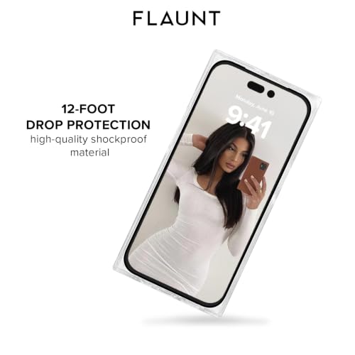 FLAUNT Official Square iPhone 18 Pro Max Case - ICY Blue Pearl - image 3