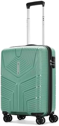 Aristocrat Cabin Polypropylene (Pp) Prime 55 Cm(Small) Check-in Check-in 8 Wheels Spinner Trolley Bags for Travel Hard Case Luggage, Lightweight Bag & Combination Lock with 3 Years Warranty (Green)
