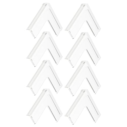 GATHINESS Protectores de Esquinas Anticolisión para Muebles y Ventanas, Silicona Ultrafina Transparente, 8 Unidades, Protección Infantil para Bordes en Hogares y Seguridad