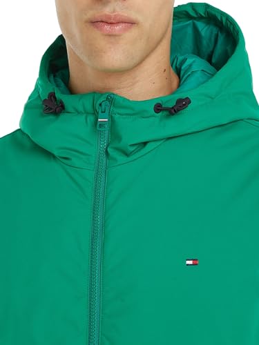 Tommy Hilfiger Herren Jacke Mix Hooded Jacket Übergangsjacke, Grün (Olympic Green), S – Ansicht 3