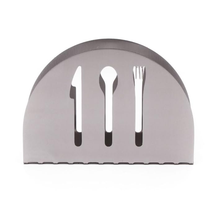 13 x 4 x 9 cm, 1-3 Unidades, Porta servilletas de Acero Inoxidable para Mesa, dispensador de pañuelos para Comedor y Cocina.