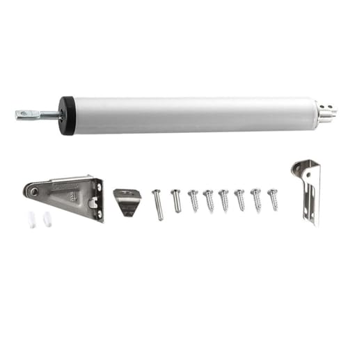 MeevrgR Cierrapuertas automático de aleación de aluminio con cierre automático, mecanismo silencioso de resorte de entrada de aire para correderas, baño, puertas de aluminio y cortafuegos, 30 x 6 x 5