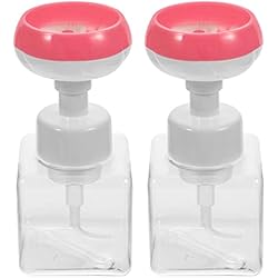 Dispensador De Jabon Espuma Flor Dispensador de jabón espumoso de 2 botellas de espuma para garras de gato 250ml,Botella espumosa,Bombas vacías de bombas,Bombas de jabón de loción de espuma rellenables para viajes baño cocina,Gel de