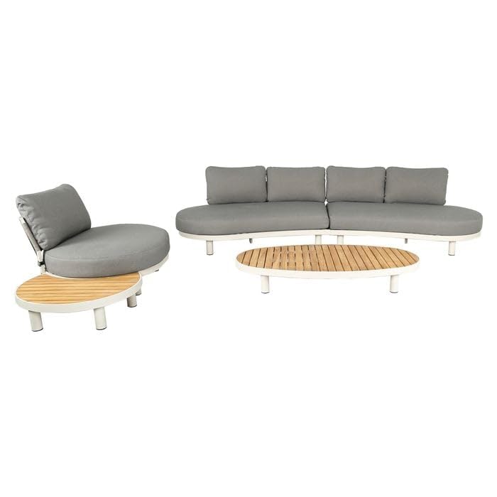 OUTLIV. Lounge-Set, 4-teilig, 75,5x58,5x21cm