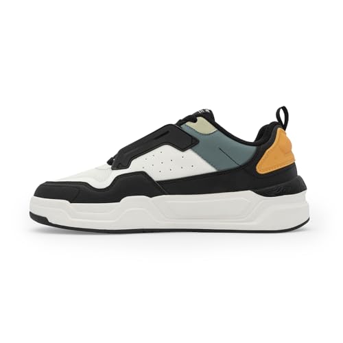 Image of Red Tape Men's Sneakers White Blue Pu Mesh TPU Round Toe Lace-Up