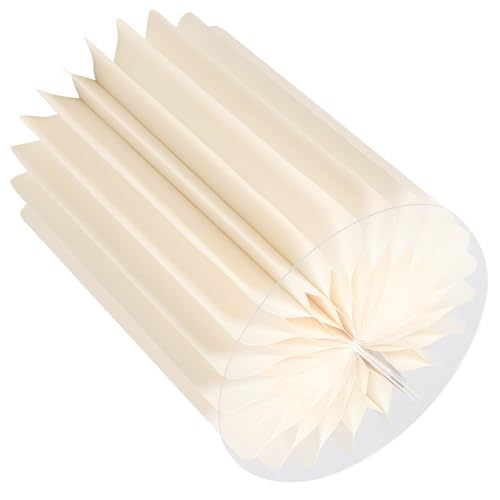 Colonne en papier blanc pliable déco pour sublimer un balcon fleuri ou un buffet de mariage