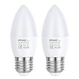 ⭐【Salud y decoración】: DiCUNO ProOE bombilla LED E27 C37 tiene un CRI 98+ muy alto, emite luz 5000K blanco frío, 450 lúmenes con un ángulo de haz de 270 grados, sin luz azul, mantiene los ojos y la salud de todos, en mostrando la lente en colores originales y verdaderos, decorando también tu hogar.