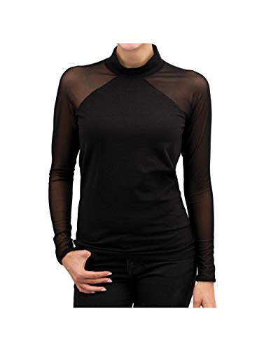 Only Onlniella L/S Mesh Top Ess Maglia a Maniche
