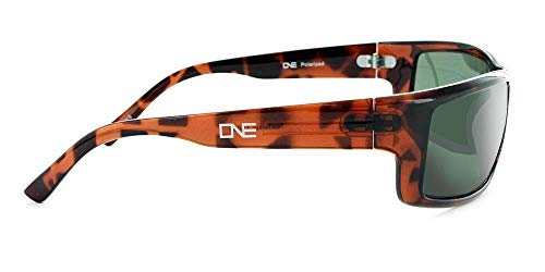 Optic Nerve, Fourteener, Men's Sunglasses With Polarized Grey Lens - Shiny Dark Demi #TOP6