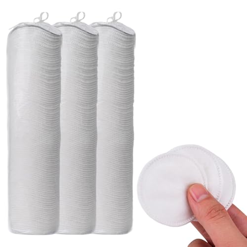 Almohadilla redonda de algodón para aplicación de maquillaje, 100 hojas, almohadilla de maquillaje facial para entusiastas de la belleza